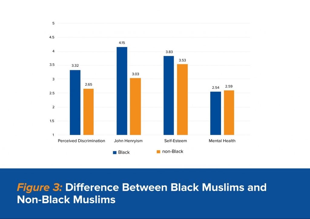Figure 3: Difference between Black Muslims and Non-Black Muslims